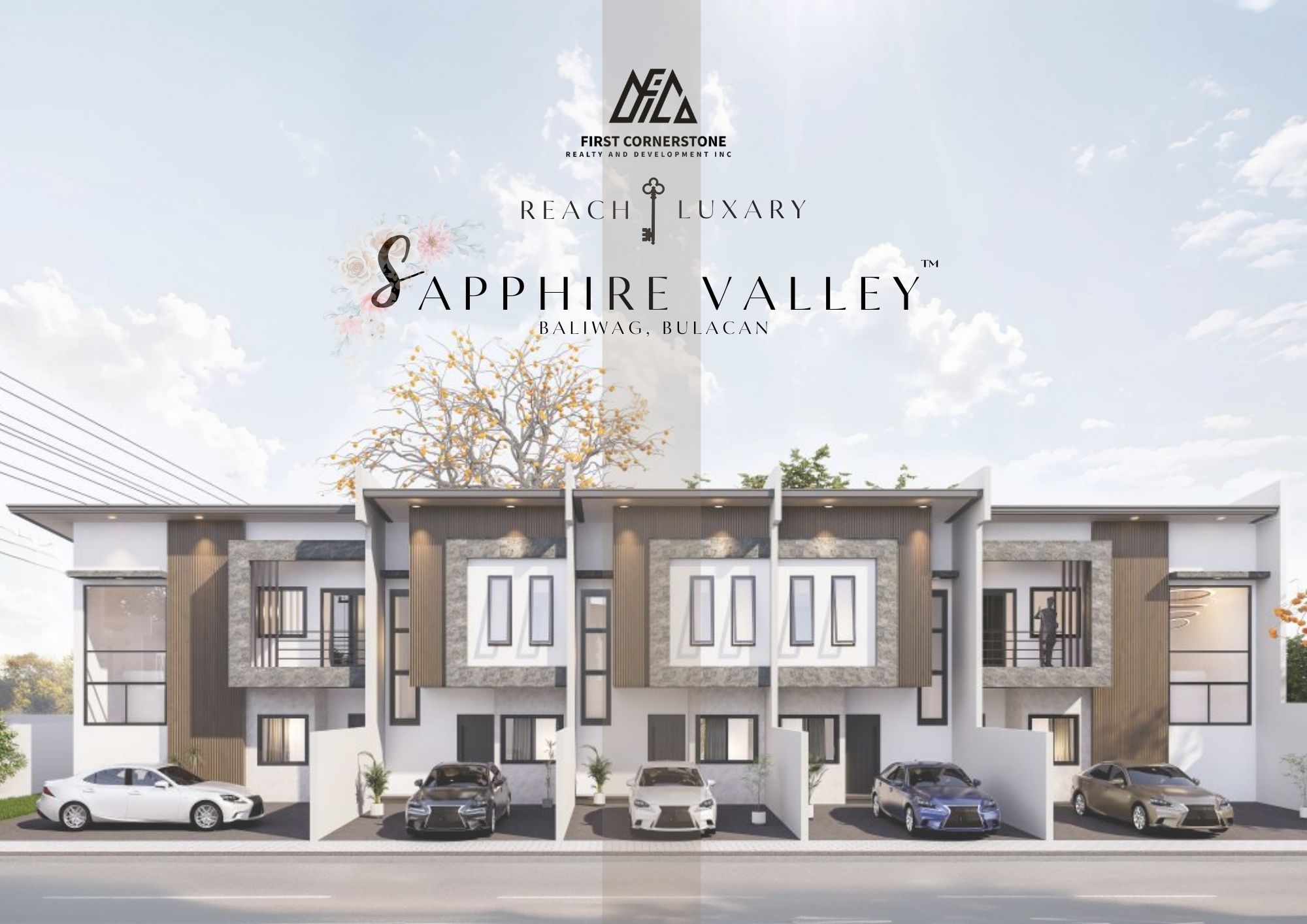 Sapphire Valley townhouse row exterior visual.