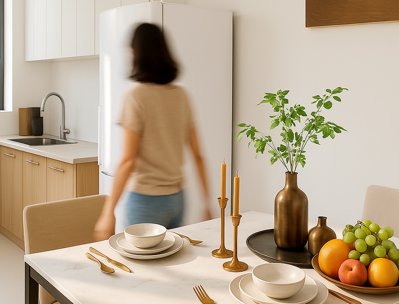 Elite Collection actual kitchen detail.