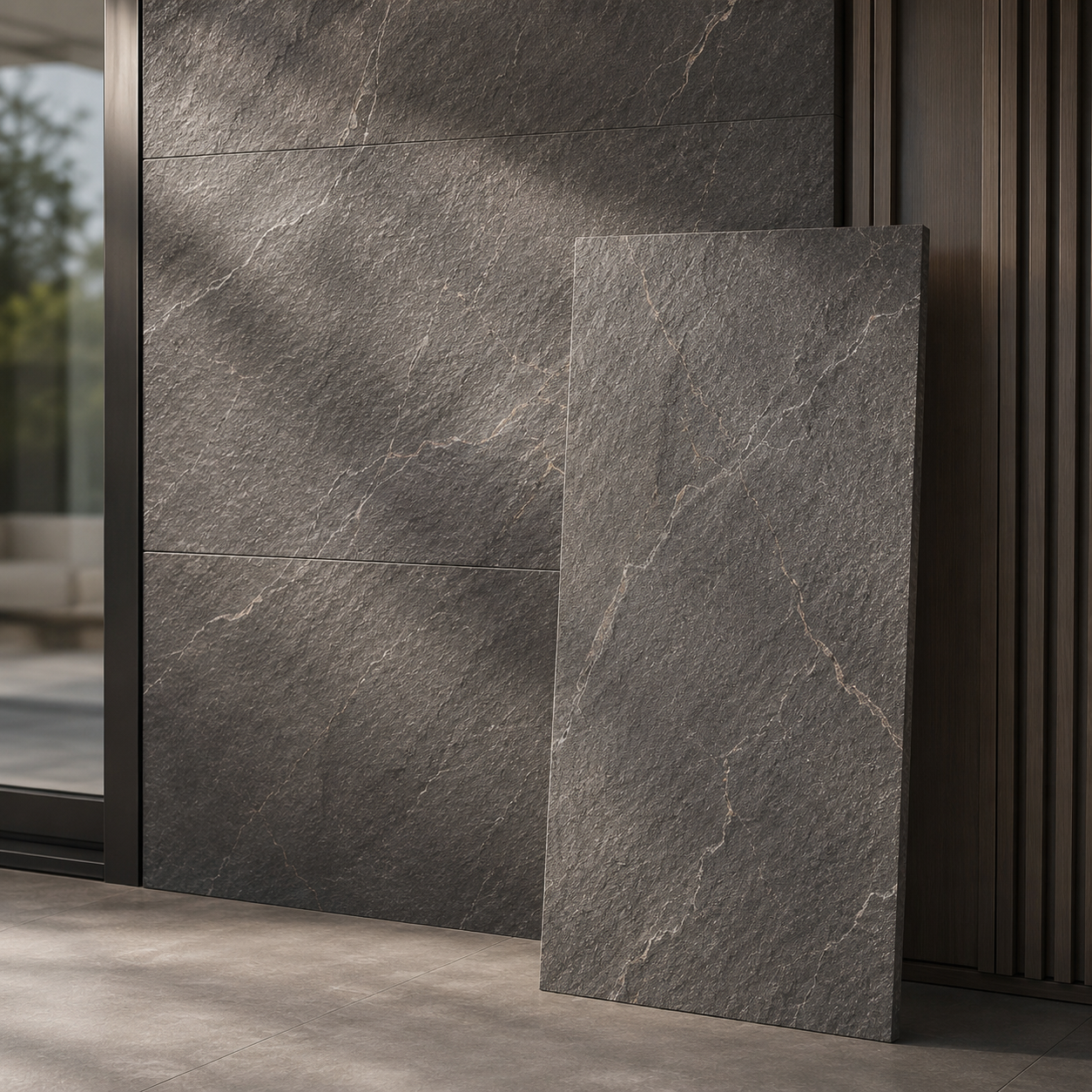 Exterior Rock Panels material detail for Sapphire Valley.