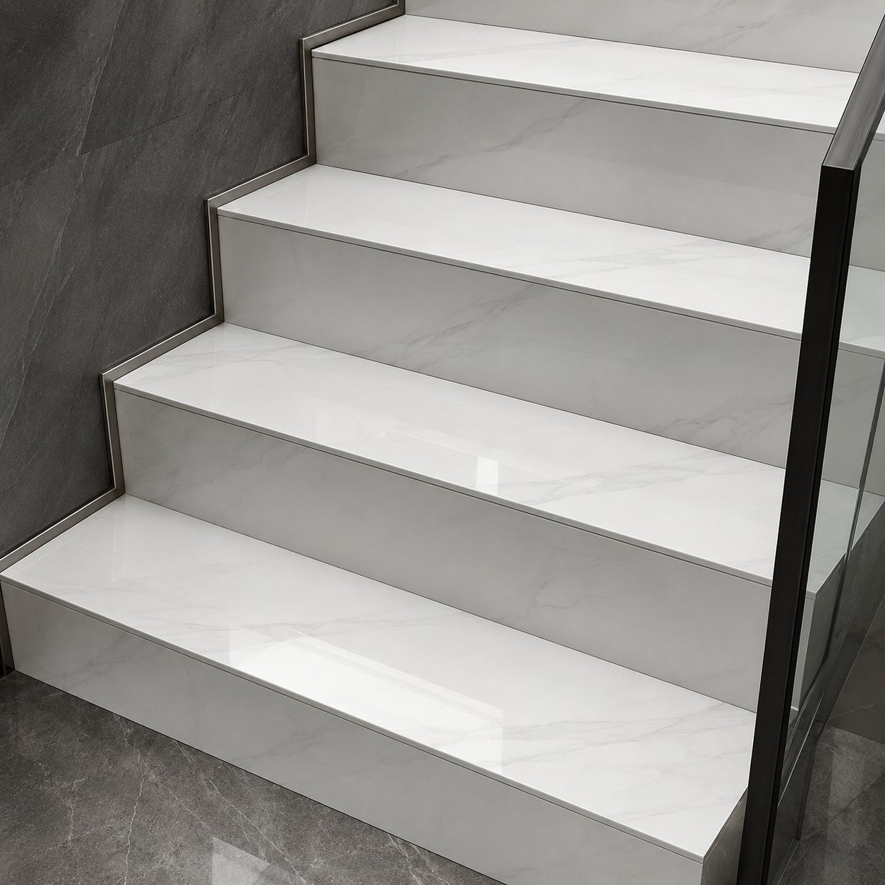 Interior Stair Tiles material detail for Sapphire Valley.