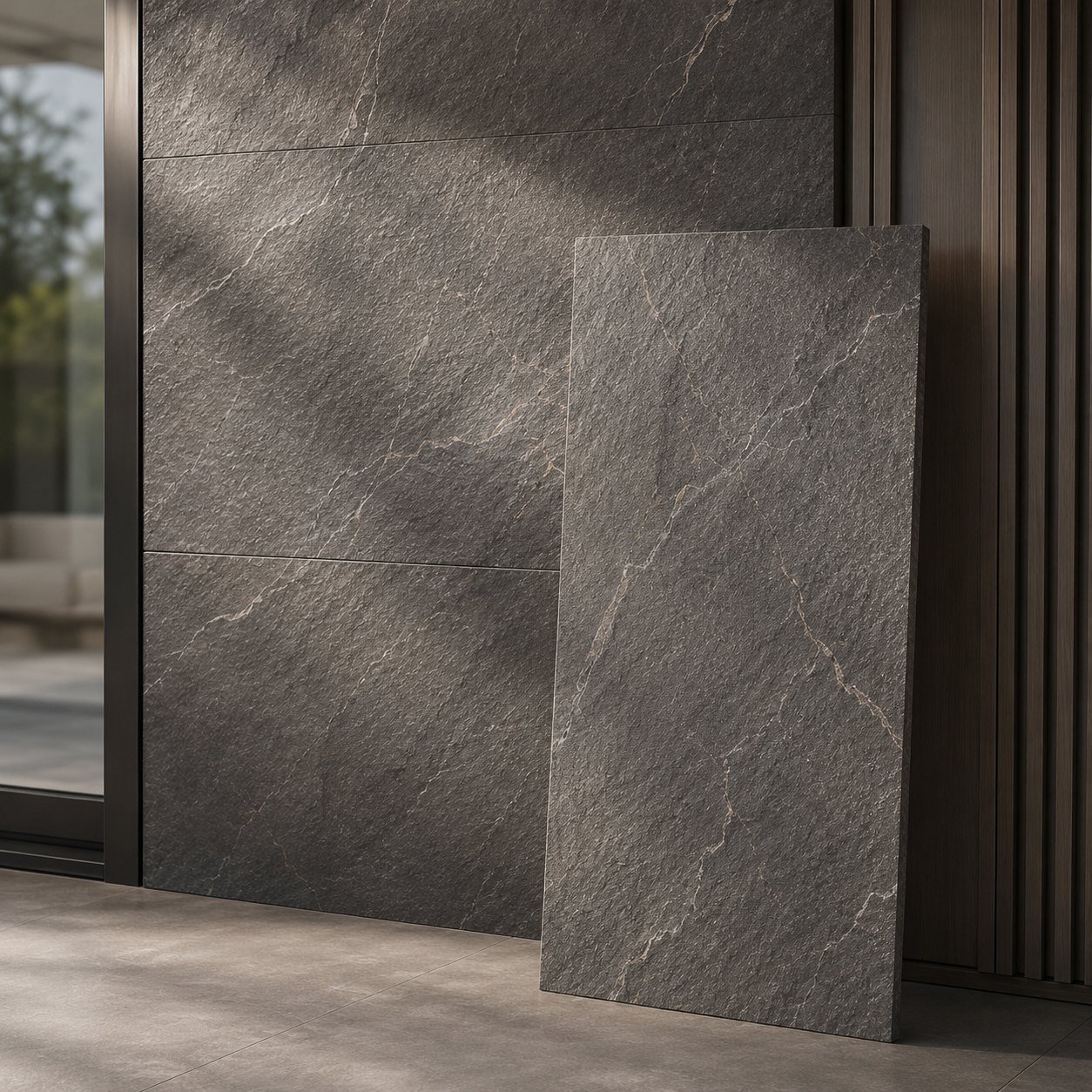 Exterior Rock Panels material detail for Sapphire Valley.