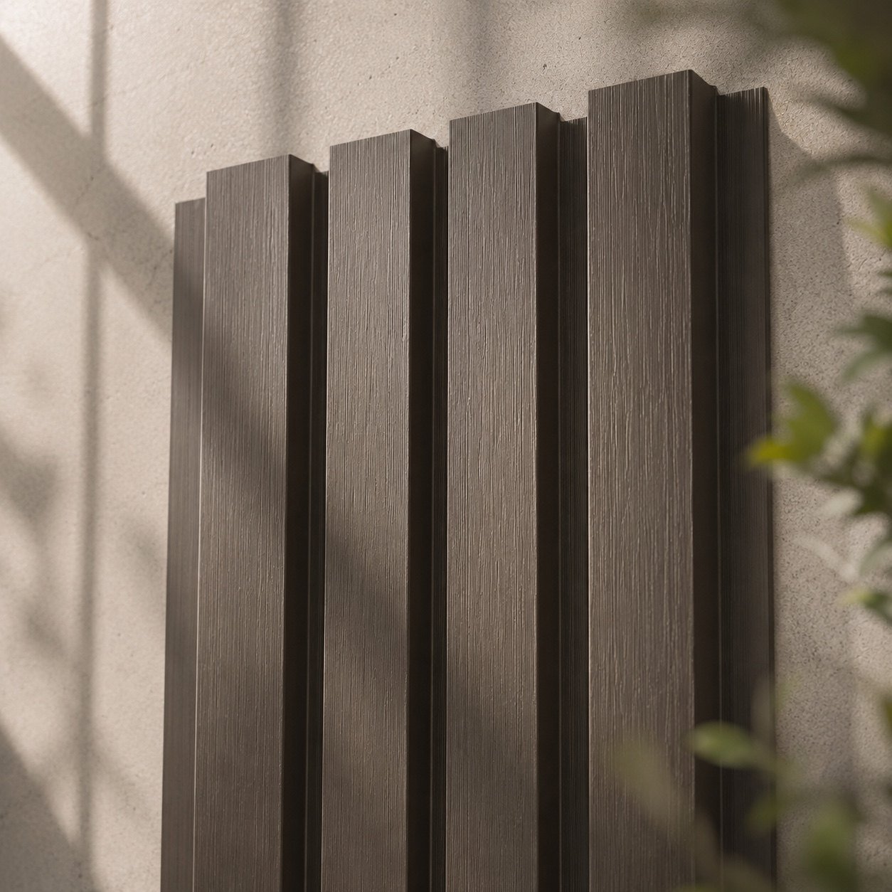 Exterior HDPE Wood-Plastic Panels material detail for Sapphire Valley.