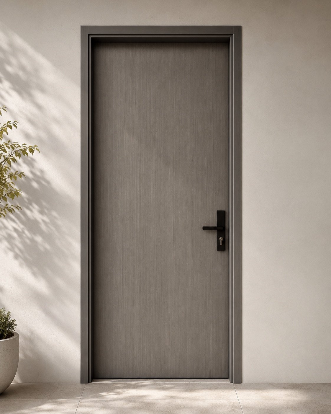Premium Single-Casing Aluminum Alloy Door with Safety Lock material detail for Sapphire Valley.