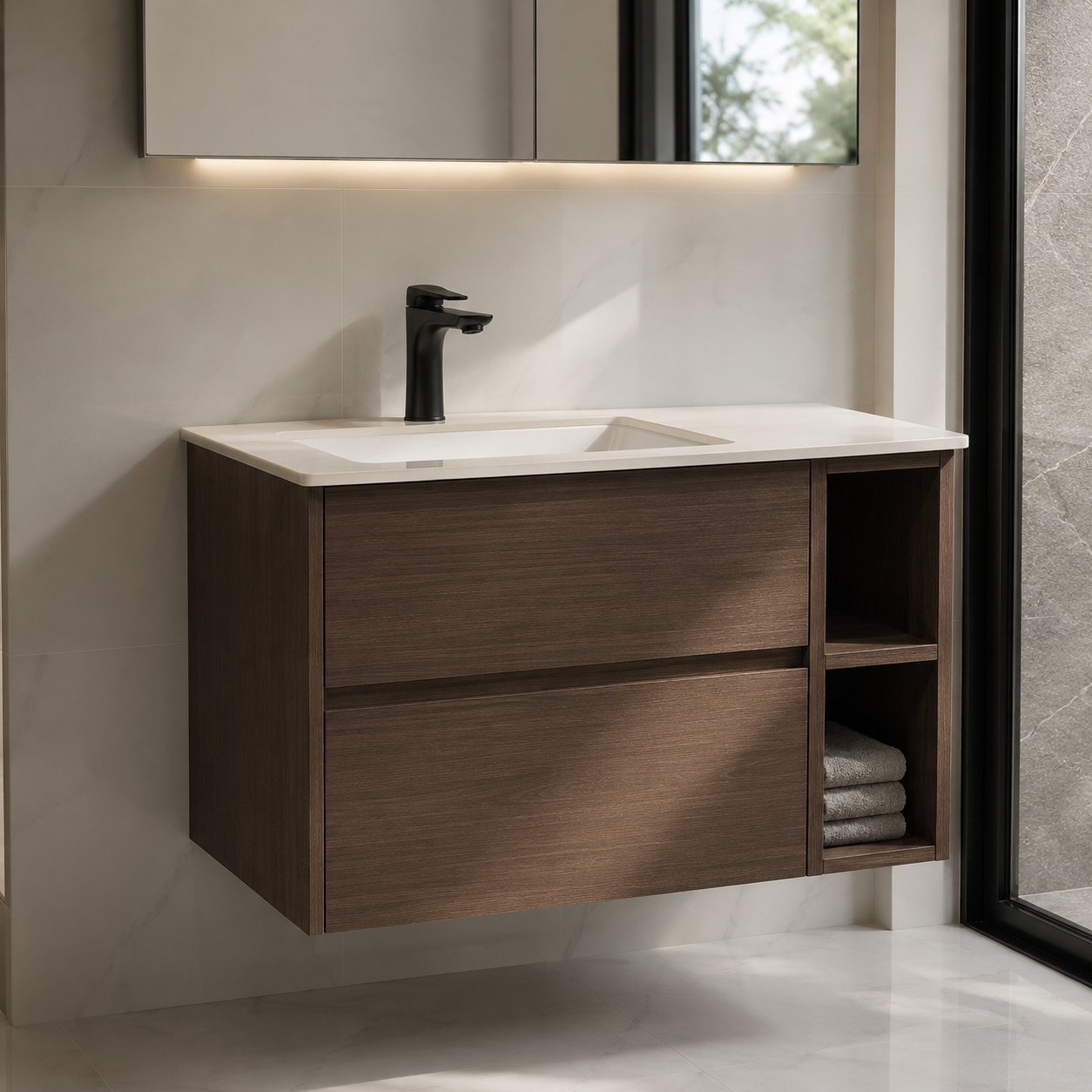 Bathroom Sinks and Cabinets material detail for Sapphire Valley.